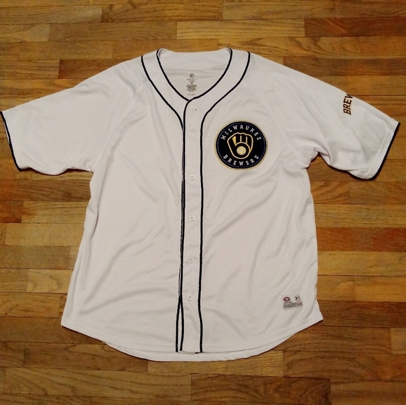 True Fan Milwaukee Brewers MLB Jersey Men's XL - Picture 6 of 6